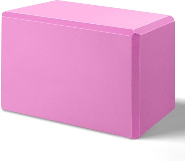 Yoga Blocks 9x 6x4 Inch，1 Pack Foam Yoga Block Supportive Latex-Free, Non-Slip Exercise Blocks, Yoga Accessories for Pilates, Meditation,  , Stretching and Deep Poses