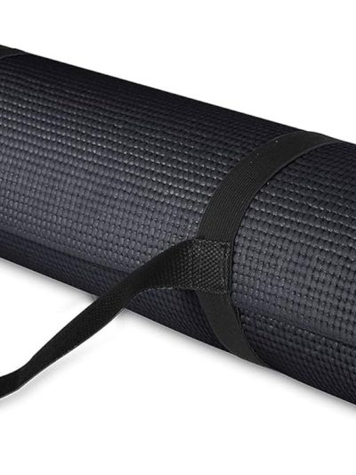All Purpose 1/4-Inch High Density Anti-Tear Exercise Yoga Mat with Carrying Strap, Multiple Colors