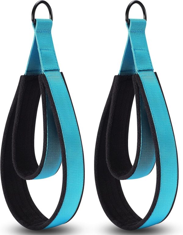 Pilates Straps - Double Loop D-Ring Straps for , Padded, Home Gym Workout